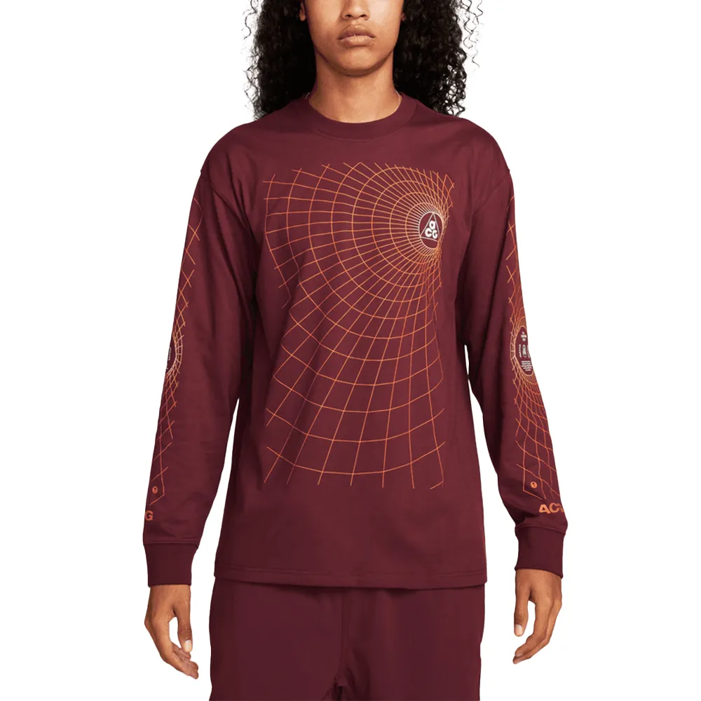 ACG "Manhole" LS T-Shirt 'Night Maroon'