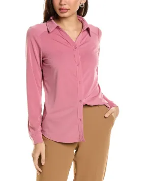 Adrianna Papell V-Neck Button Front Shirt