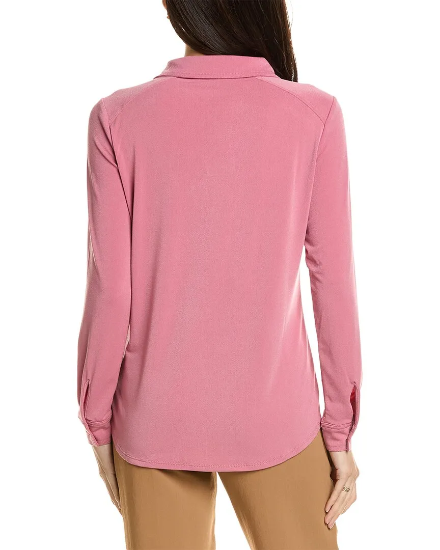 Adrianna Papell V-Neck Button Front Shirt
