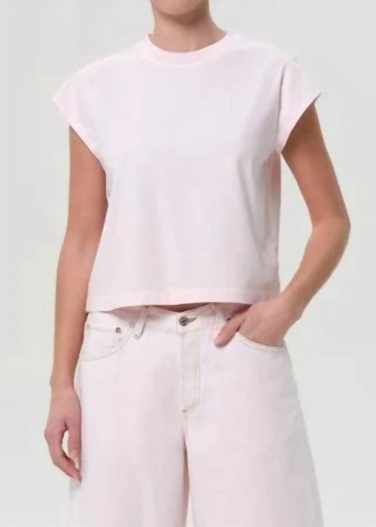 Agolde - Women's Bryce Cap Sleeve Tee