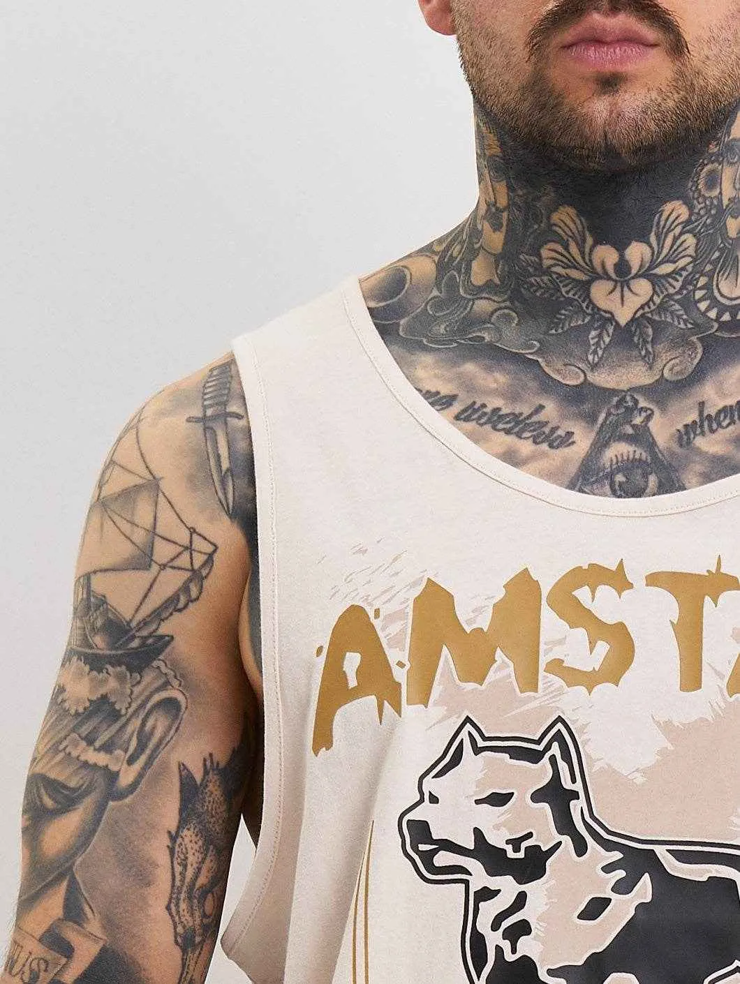 Amstaff Kaldar Tanktop Creamwood