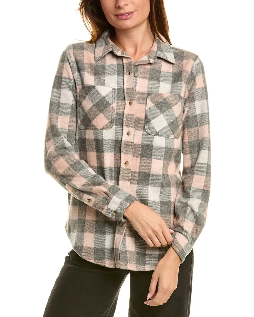 Beachlunchlounge Button Front Shirt Jacket