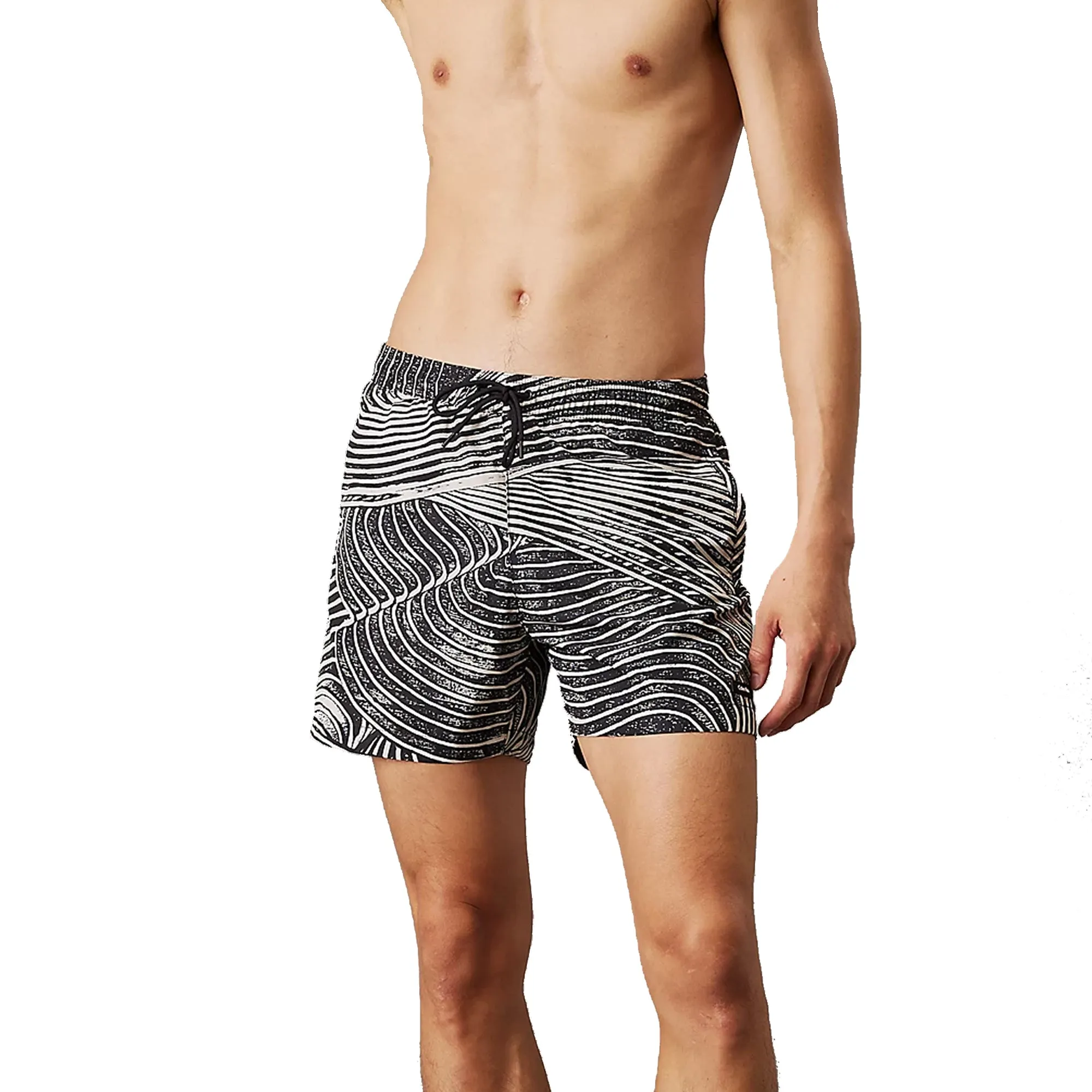 Calvin Klein All Over Printed Swim Shorts Palm Leaves