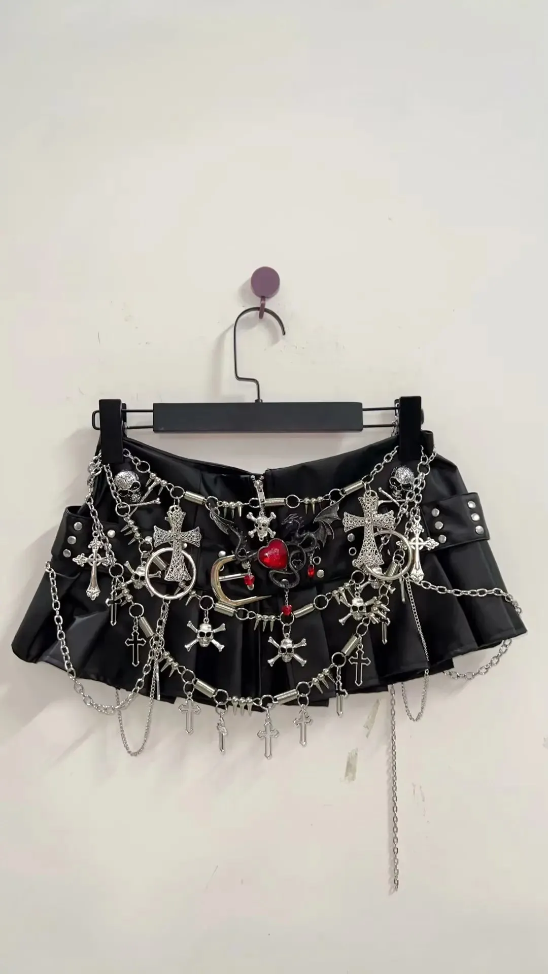 Cross Short skirts  Punk Short skirts sexy Gothic Short skirts harajuku  Short skirts y2k clothes y2k fashion y2k  Short skirts