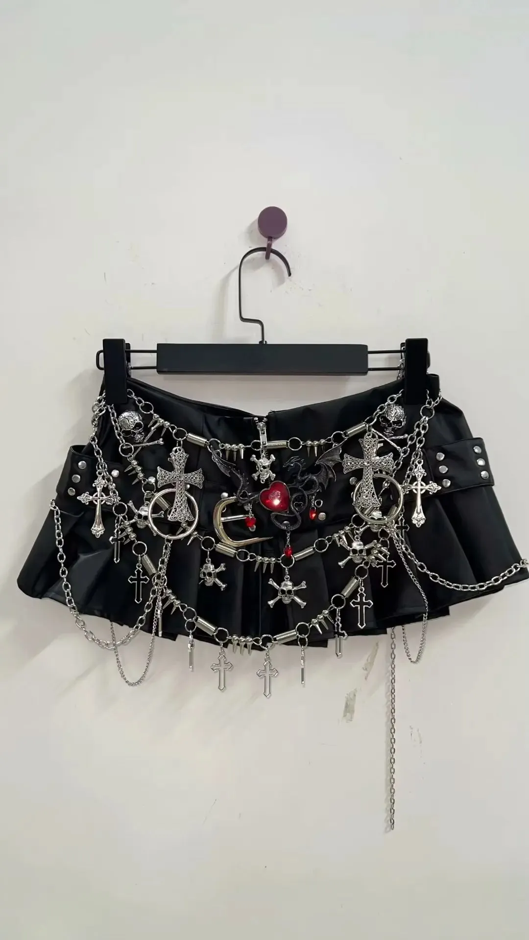 Cross Short skirts  Punk Short skirts sexy Gothic Short skirts harajuku  Short skirts y2k clothes y2k fashion y2k  Short skirts