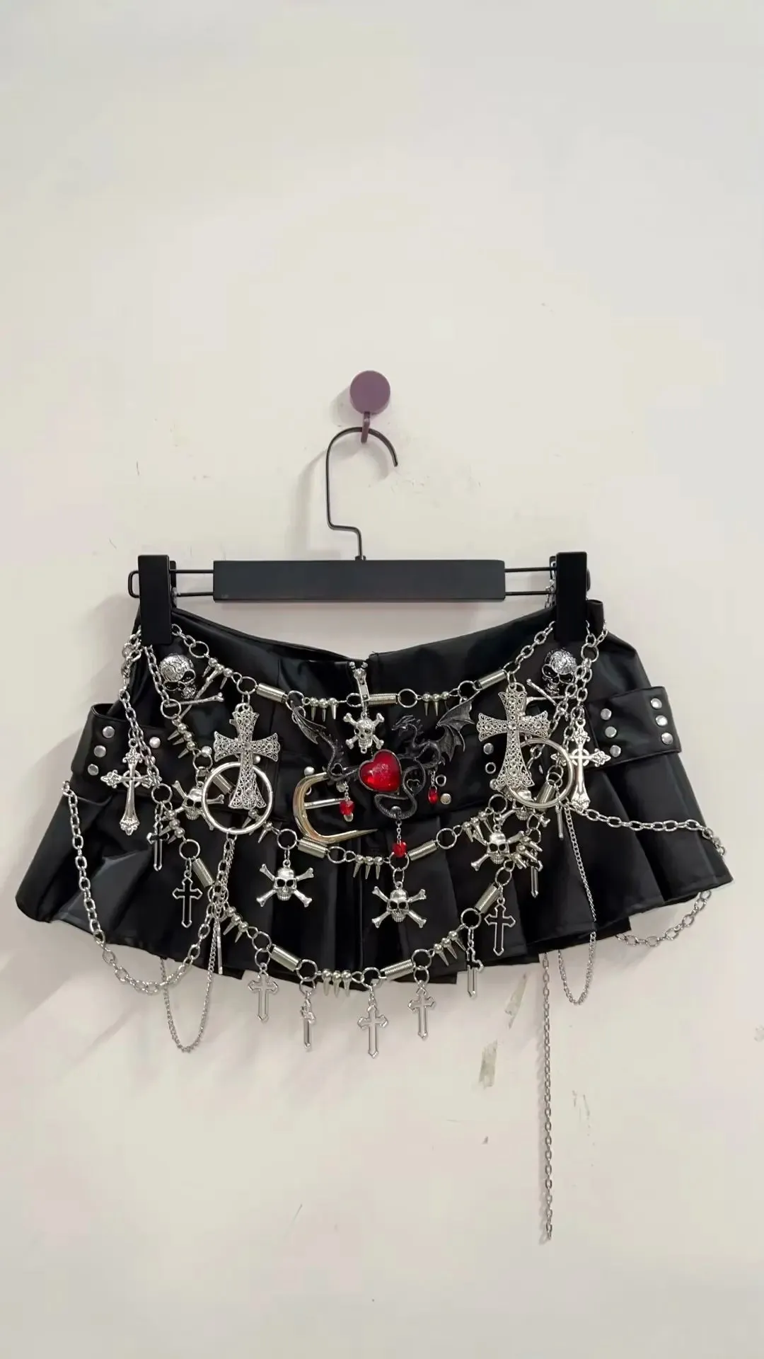 Cross Short skirts  Punk Short skirts sexy Gothic Short skirts harajuku  Short skirts y2k clothes y2k fashion y2k  Short skirts