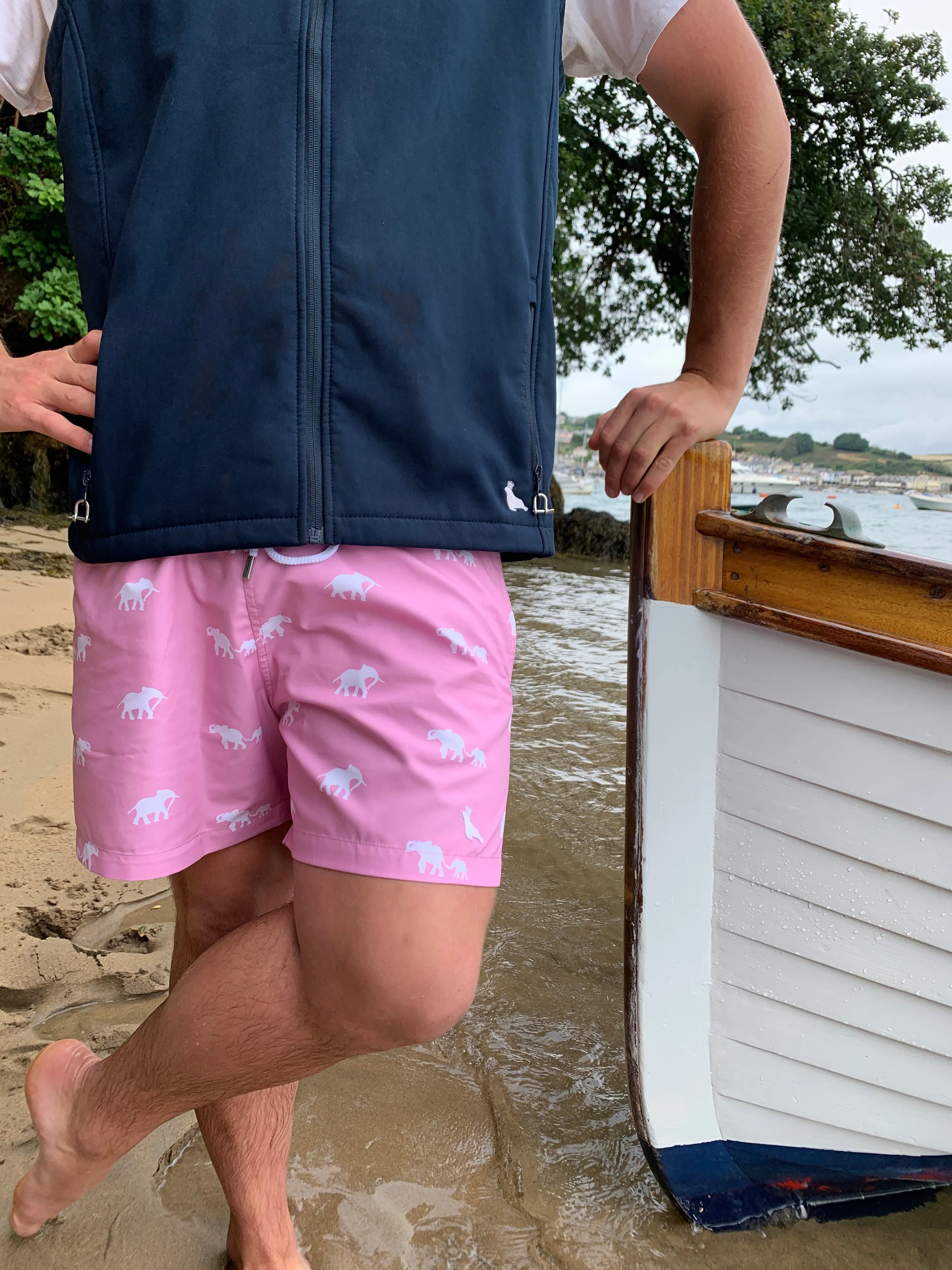 ELEPHANT SWIM SHORTS | PINK