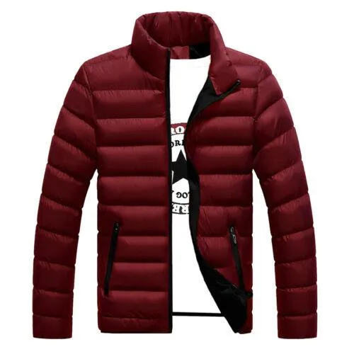 Men's Packable Down Jacket Men's Ultra Lightweight Packable Puffer Down Jacket Men Lightweight Stand Collar Packable Down Jacket