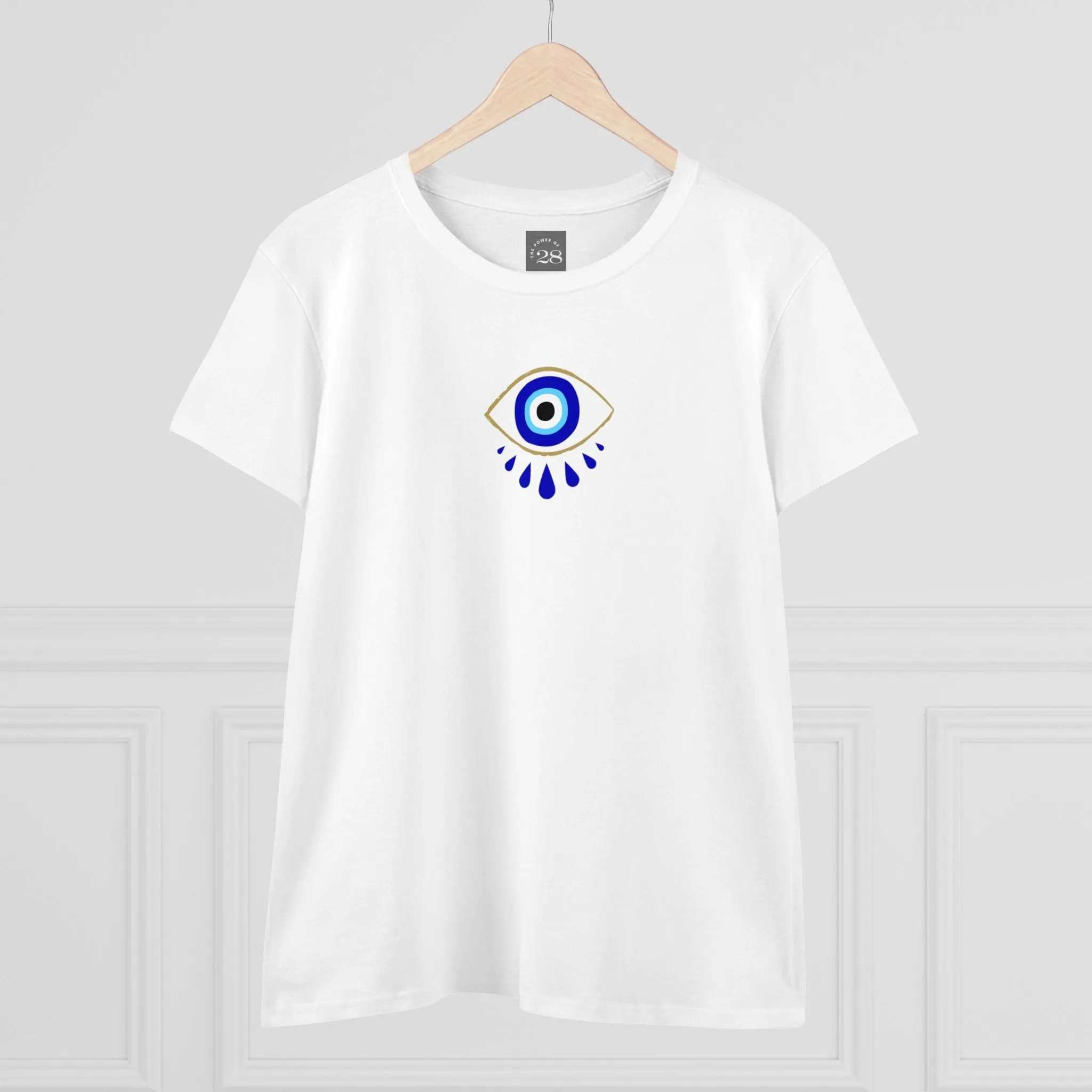 Semi-Fitted Women's Tees Eyes Speak Design