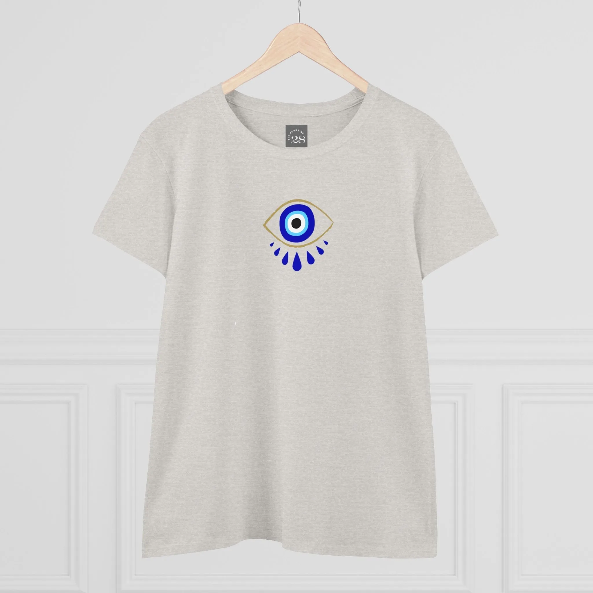 Semi-Fitted Women's Tees Eyes Speak Design